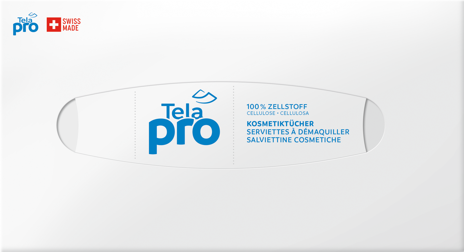 Kosmetiktuch Tela pro Zellstoff 2-lg 100 Blatt