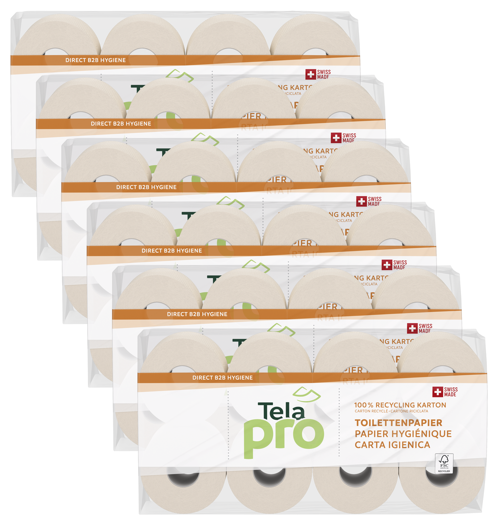 Toilettenpapier Tela pro Karton 3-lg 250 Blatt