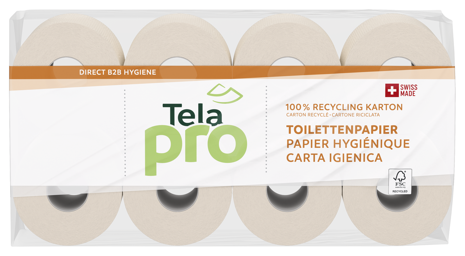Toilettenpapier Tela pro Karton 3-lg 250 Blatt
